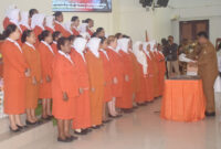 Bupati Lantik Pengurus Gabungan Organisasi Wanita (GOW) Teluk Bintuni 2025-2030/ Foto: Satya Humpol TB