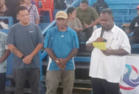 Gubernur Provinsi Papua Barat Daya Elisa Kambu S.sos, turut hadir dan membuka pelaksanaan Turnamen Futsal Nusantara Papua Barat Daya.