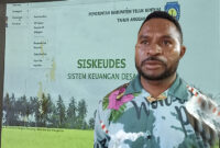 Kepala Kampung Mosum Distrik Moskona Utara, Silas Orocomna, salah satu peserta Pelatihan Bimbingan Teknis Sistim Keuangan Desa (Siskeudes) 2025