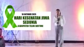 Ny. Verawati Manibuy Ketua Pelaksana Hari Kesehatan Jiwa Sedunia, saat membuka kegiatan tersebut