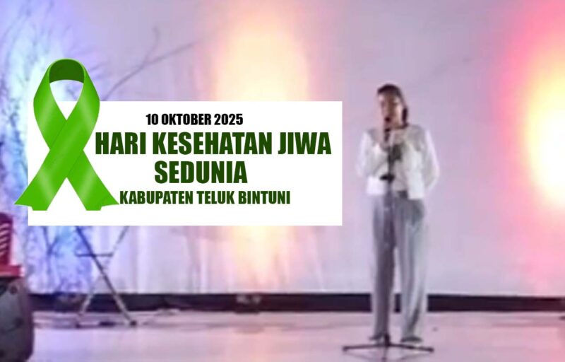 Ny. Verawati Manibuy Ketua Pelaksana Hari Kesehatan Jiwa Sedunia, saat membuka kegiatan tersebut