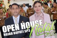 “ Saya menunggu kedatangannya, kita akan merayakan Natal bersama, setelah Ibadah kami siap membuka rumah untuk masyarakat yang kita cintai.” Ucap Bupati.