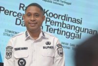 Bupati Anisto Hadiri Rapat Koordinasi Percepatan Pembangunan Daerah Tertinggal./ Foto: Humas & Prokopim TB