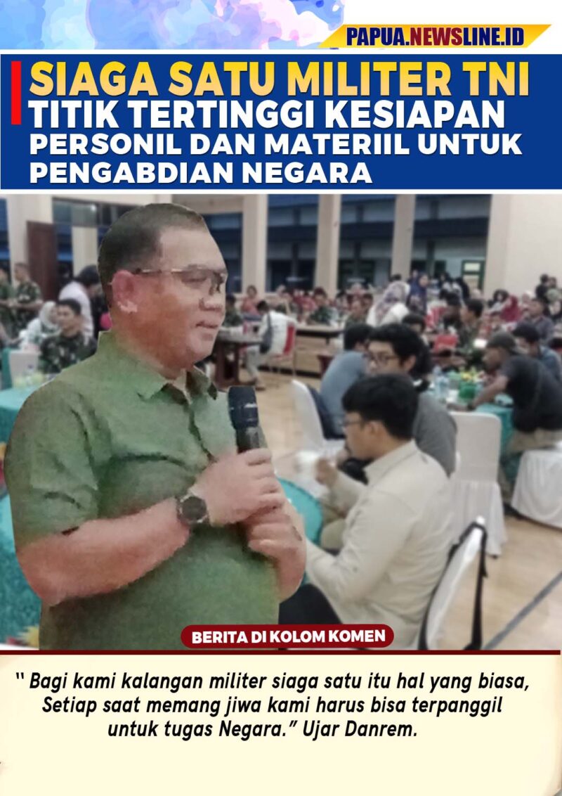 Komandan Korem 182/Jasira Onim,  Letkol Inf. Irwan Budiana