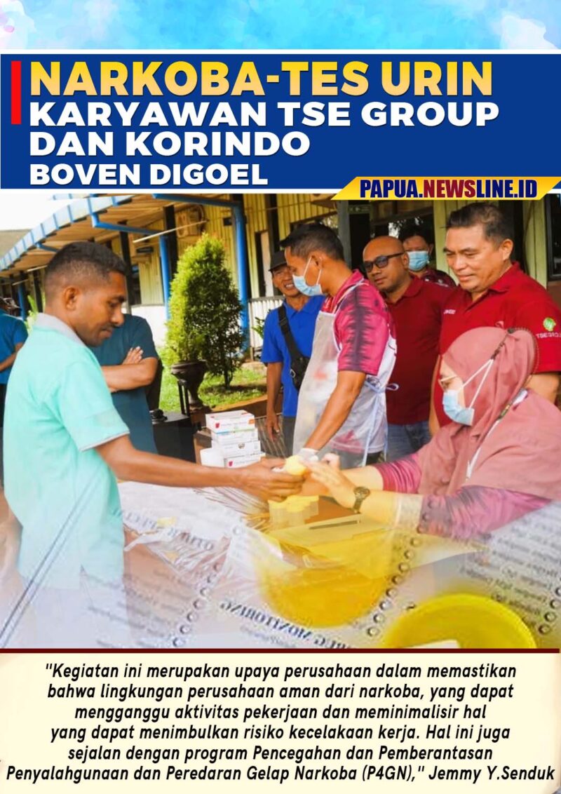 Group bersama Korindo Papua, menggelar pemeriksaan narkoba kepada seluruh karyawannya