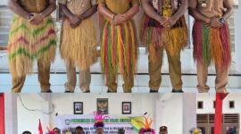 Wakil Bupati Teluk Bintuni, Joko Lingara beserta  empat kepala distrik Sebyar Raya dalam Giat Antar Kepala Distrik Ke Tomu ( Senin 02/03/2026)