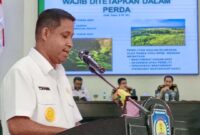 Bupati Teluk Bintuni membuka Penyuluhan Produk Hukum, Narasumber dari Kejaksaan Negeri.