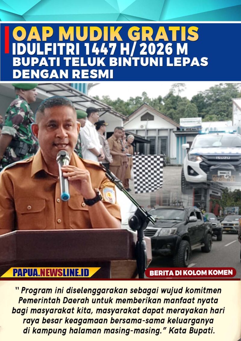 OAP Teluk Bintuni Nikmati Mudik Gratis Idulfitri 1447 H/ 2026 M