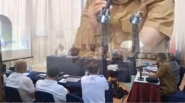 Bupati Anisto Rakor dengan Balai Kementerian dan Dinas PUPR Papua Barat.