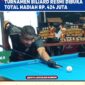 Bupati Anisto lakukan Breakshoot tanda di Buka resmiTurnamen Biliard Dandim Cup 2026.